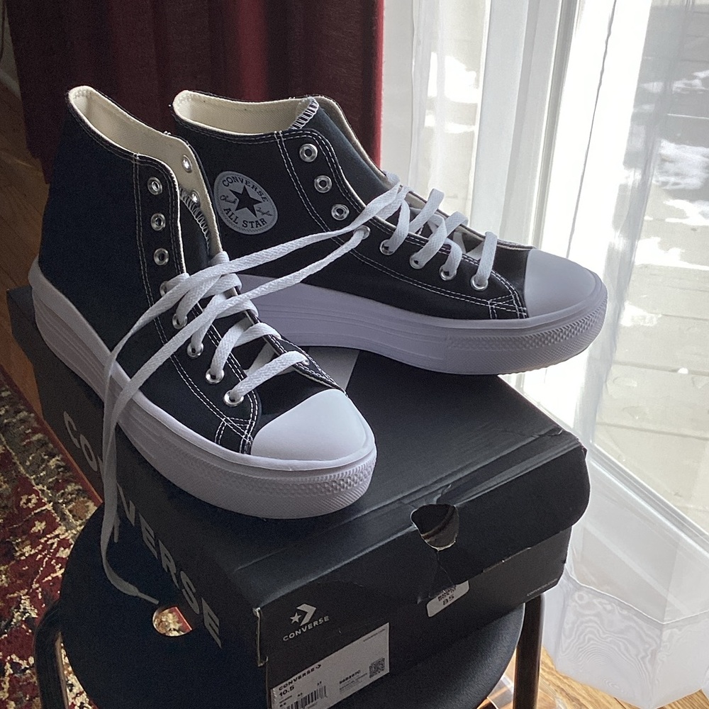 Converse Move Hi Hightop Platform Tennis Shoes - Size 10.5
